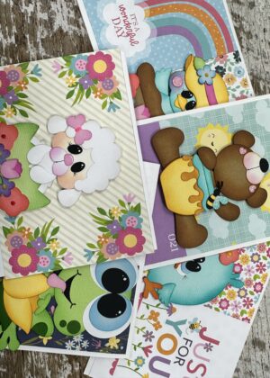 April 30th – Springtime Friends Paper Piecing Cards with Leslie (pre-order by 04/27)