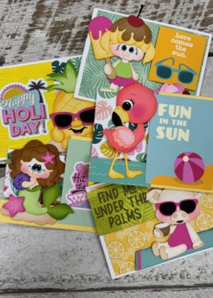June 19th - Summer Paper Piecing Cards with Leslie (pre-order by 6/16)