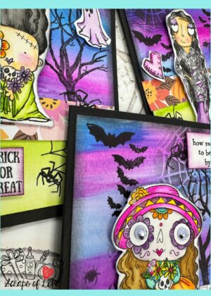 October 25th – Creepy Characters Watercolor Cards with Leslie (pre-order by 10/22)