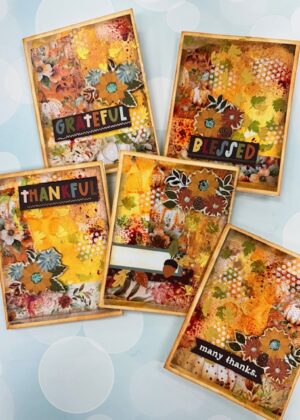 November 16 – Autumn Blessings Mixed Media Cards (pre-order by 11/13)