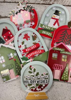 December 13th – Christmas Shaped Shaker Cards (pre-order by 12/10)