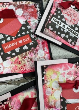 January 25th – Valentine Mixed Media Art Cards (pre-order by 01/23)