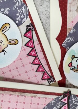 February 11th – Valentine Bunnies Watercolor Cards (pre-order by 02/08)