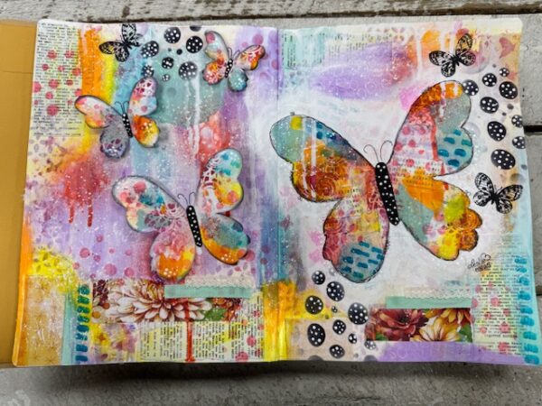 March 16th - Butterfly Mixed Media Art Journal (pre-order by 03/14)