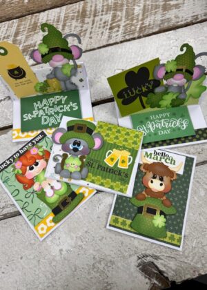 March 5th - St. Patrick's Day paper piecing cards (pre-order by 03/03)