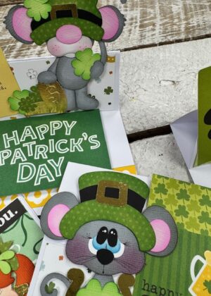 March 5th – St. Patrick’s Day paper piecing cards (pre-order by 03/03)