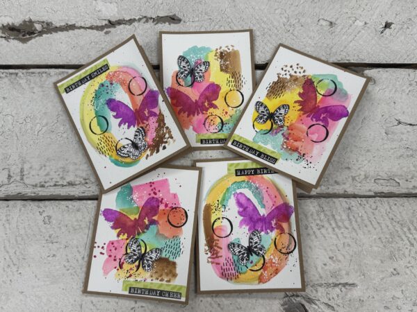 May 24th - Fluttering Butterflies Watercolor Cards (preorder by 5/22)