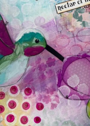May 25th – Hummingbird Mixed Media Art Journal