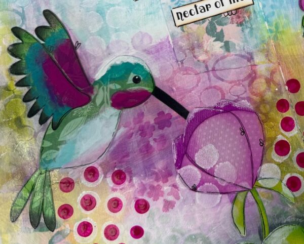 May 25th - Hummingbird Mixed Media Art Journal - Image 2