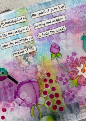 May 25th – Hummingbird Mixed Media Art Journal
