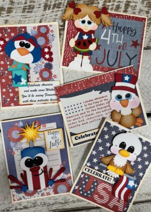 June 25th – Celebrate America Paper Piecing Cards with Leslie (pre-order by 06/23)