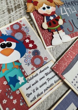 June 25th – Celebrate America Paper Piecing Cards with Leslie (pre-order by 06/23)