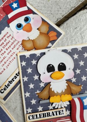 June 25th – Celebrate America Paper Piecing Cards with Leslie (pre-order by 06/23)