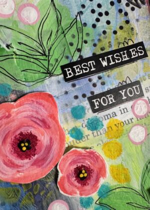 June 28th- Flourishing Floral Mixed Media Art Cards with Leslie (pre-order by 6/26)