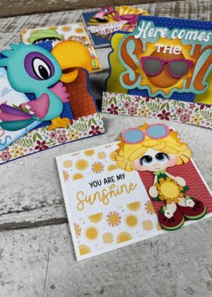 June 24th – Summer Sunshine Paper Piecing Cards with Leslie (pre-order by 06/22)