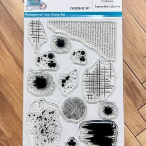 Textures – Exclusive Mixed Media Photopolymer Stamp Set by Samantha Labonte | Scraps of Love