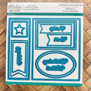Cardmaker’s Essential Die Set | Nested Ovals & Rectangles, Banners & Sentiments | Exclusive by Christina Widemark
