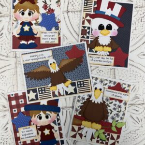 All-American Paper Piecing Cards May 27th, pre-order by 05/24