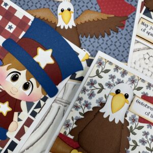 All-American Paper Piecing Cards May 27th, pre-order by 05/24