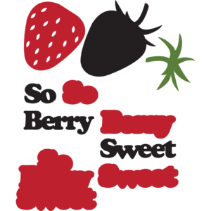 Berry Sweet SVG File (for Silhouette Class)