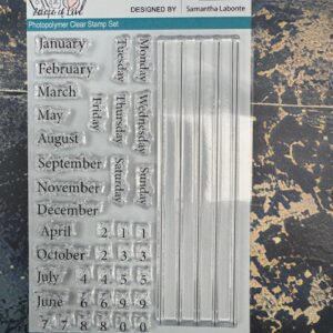 Journal Essentials Clear Stamp Set | Planner & Calendar Stamps