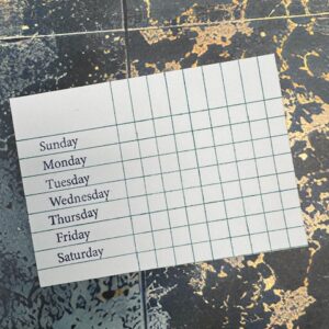 Journal Essentials Clear Stamp Set | Planner & Calendar Stamps
