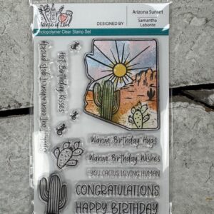 Arizona Sunset Stamp Set | Desert & Cactus Clear Stamps