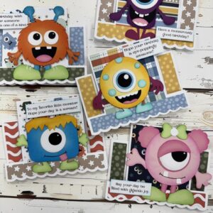 Birthday Monsters Paper Piecing Card Class | Scraps of Love Peoria AZ – June 24th