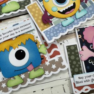 Birthday Monsters Paper Piecing Card Class | Scraps of Love Peoria AZ – June 24th