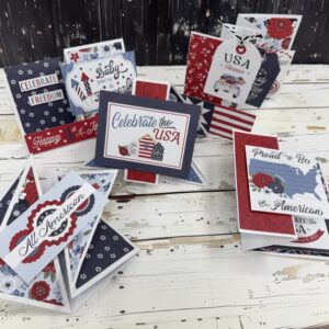 Land of the Free Patriotic Fancy Fold Card Class | Scraps of Love Peoria AZ – June 20th