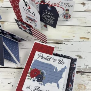 Land of the Free Patriotic Fancy Fold Card Class | Scraps of Love Peoria AZ – June 20th