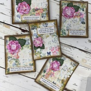 Painted Petals Mixed Media Card Class in Peoria AZ | Scraps of Love June 20th