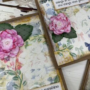 Painted Petals Mixed Media Card Class in Peoria AZ | Scraps of Love June 20th