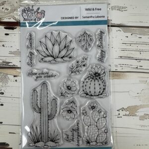 Wild & Free Stamp Set by Samantha Labonte | 4×6 Desert Photopolymer Stamps