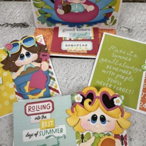 Summertime Paper Piecing Cards | Handmade Summer Card Making Class July 22