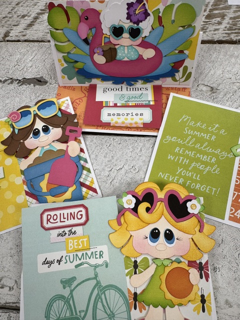 Summertime Paper Piecing Cards | Handmade Summer Card Making Class July 22 - Image 2