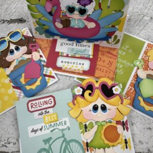 Summertime Paper Piecing Cards | Handmade Summer Card Making Class July 22