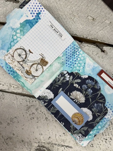 Sand and Sea Travel Folio Workshop | Mixed Media Mini Album Class July 24th - Image 3