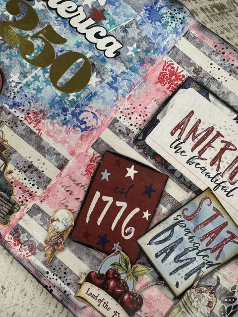 America 250 Mixed Media Art Journal Class | Patriotic Creative Journaling Workshop July 19th - Image 2