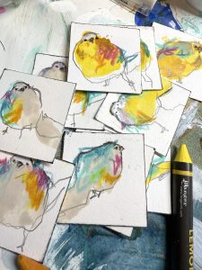 From Blobs to Flowers & Birds with Dina Wakley | Ranger Artist Workshop at Scraps of Love September 26th