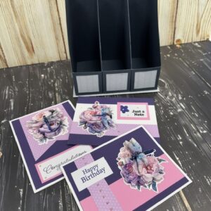 Card Organizer and Dragonfly Cards | Card Making Class at Scraps of Love August 21st