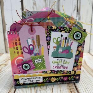 Doodlebug Crafty Mixed Media Book | Mixed Media Mini Album Class at Scraps of Love August 22nd