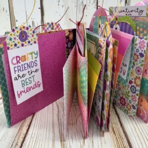Doodlebug Crafty Mixed Media Book | Mixed Media Mini Album Class at Scraps of Love August 22nd