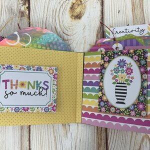Doodlebug Crafty Mixed Media Book | Mixed Media Mini Album Class at Scraps of Love August 22nd
