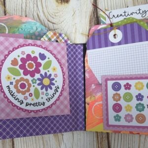 Doodlebug Crafty Mixed Media Book | Mixed Media Mini Album Class at Scraps of Love August 22nd