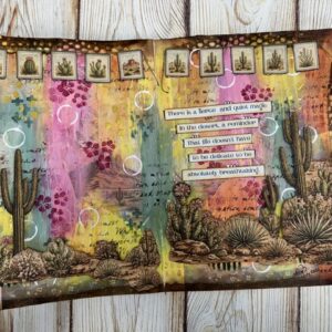 Painted Desert Mixed Media Art Journal | Mixed Media Art Journal Class at Scraps of Love August 16th