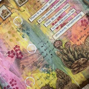 Painted Desert Mixed Media Art Journal | Mixed Media Art Journal Class at Scraps of Love August 16th