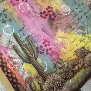 Painted Desert Mixed Media Art Journal | Mixed Media Art Journal Class at Scraps of Love August 16th