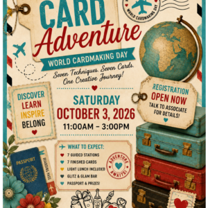 Card Adventure World Cardmaking Day 2026 | Scraps of Love October 3rd
