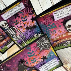 Fright Night Halloween Mixed Media Card Class | Scraps of Love September 5th
